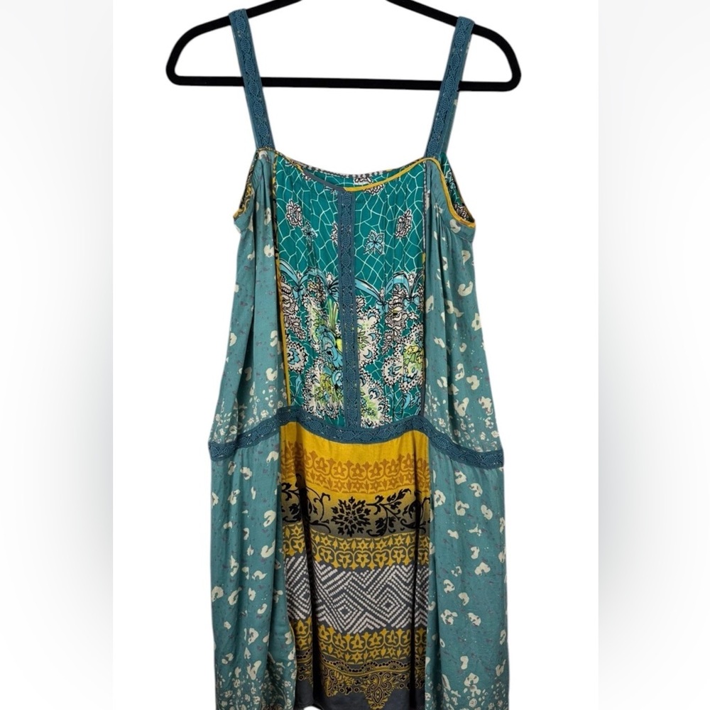 Anthropologie Tiny Scarf Print Patchwork Mini Dre… - image 5